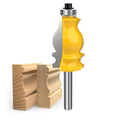 8mm Shank Architectural Molding Router Bit Carbide Sculpture Fishtail Cutter Woodworking Shape Cutter Tool By ROOCBIT