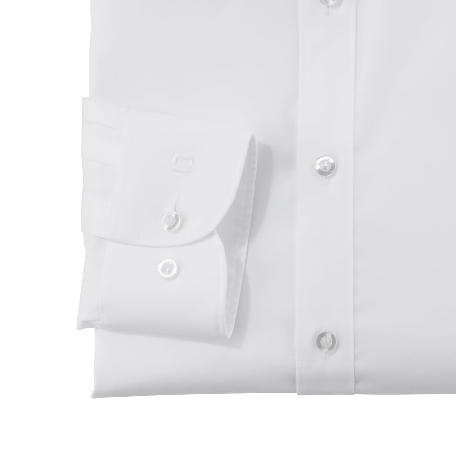 OLYMP Level Five Body fit Hemd Langarm Twill Stretch weiß