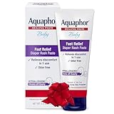 Aquaphor Baby Diaper Rash Paste - For Serious Diaper Rash and Flare-ups - 3.5 Oz. Tube