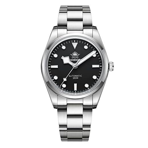 ADDIESDIVE 38mm Herren Automatik Taucheruhren, Edelstahlband, Stahl Uhr Herrenuhr Saphir Blase Spiegeltopf Abdeckglas, wasserdichte Automatikuhr AD2113