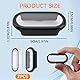 SRLWMYI 2 Stück Protection mi band 9 für Xiaomi Smart Band 9NFC Rundum PC Schutzhülle mit Displayschutz Kompatibel mit Xiaomi Mi Band 9 NFC Vollschutz Kratzfest PC Case mit Schutzfolie Glas