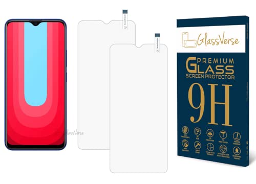 Image of GlassVerse PureView Tempered Glass for Vivo U10 | Crystal Clear, 9H Hardness Screen Protector, Edge to Edge, Case Friendly, Hassle-less Installation Kit Included. (Pack of 2)