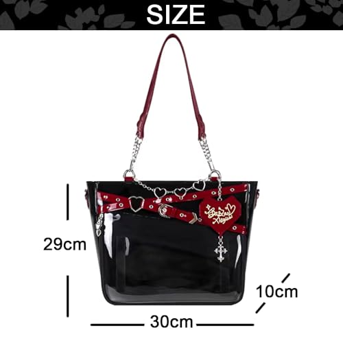 Cute Ita Bag for Pin Display, Japanese Kawaii Anime with Insert Shoulder Bags for Y2k Messenger with Straps2