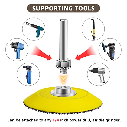 100Pcs 2 Inch Sanding Discs Assorted 80-7000 Grits 2” Wet/Dry Sander Pads With 1/4” Shank Backing Plate And Hook & Loop Soft Foam Buffering Pad For Drill Grinder Rotary Tools Attachment #TOP3