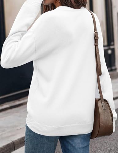 Ieccp Usa Sweater For Women Cute American Graphic Print Fall Casual Crew Neck Pullover Knit Long Sleeve Tops Soft Classic Fit 2024 Winter White L thumb #2