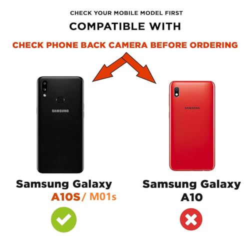 Image of COVERBLACK Soft Rubber Silicon Clear Back Cover Compatible Model for Samsung Galaxy A10s - Transparent