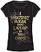Disney Adult Junior Fashion Top Harry Potter Solemnly Swear Black (Small)