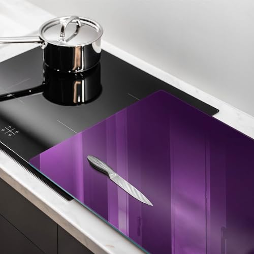 Plaque de protection induction violette 80x52cm Wallfluent pour plan de cuisson - 3