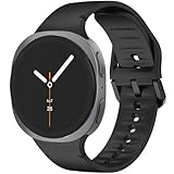 BLBDFCWW Strap Compatible for Samsung Galaxy Watch 8 Classic Straps 46mm 40mm 44mm, Silicone Sport Replacement Straps Bands for Galaxy Watch 8 40mm 44mm/Classic 46mm Strap Band (Black, M/L) - Image 1