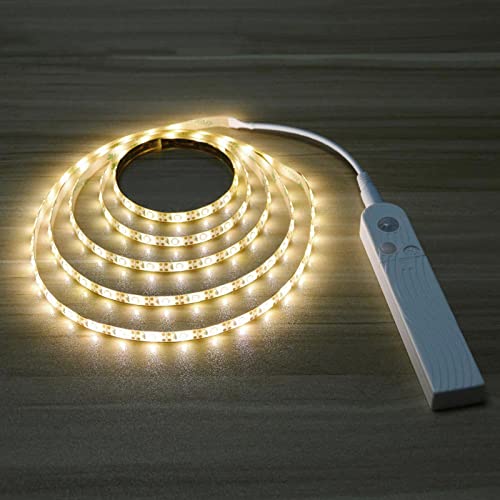 Tira LED con sensor de movimiento 1 m blanco cálido miniatura 2