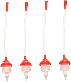 Totority 4 Pçs Aspirador Nasal Tigelas E Placas De Sucção De Bebê Aspirador Nasal Para Otário De Nariz De Bebê Para Crianças Pequenas Placas De Sucção Nariz De Bebê Tubo De Limpeza Nasal