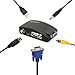 Produktbild LiNKFOR BNC S-Video ( 4 pin ) VGA zu VGA Konverter Box TV VGA Eingang zu VGA Ausgang Laptop Computer Monitor Konverter Adapter Unterstützt PAL NTS für DVR DVD Player - Schwarz