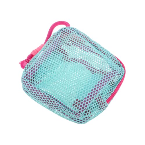 SAFIGLE Bolsa de Almacenamiento de Malla Bolsa de Soporte de Esponja de Maquillaje Caja de Almacenamiento de Ducha Estuche de Almacenamiento de Auriculares Tela de Malla de Alambre