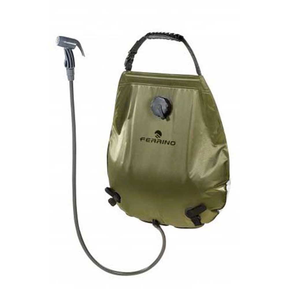 Ferrino Sunshower Deluxe, Borsa per Doccia, Appendibile Verde, 20 Litri