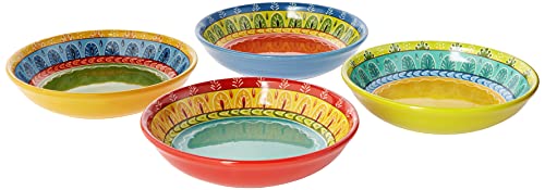 Certified International Valencia Soup/Pasta Bowl (Set Of 4), 9.25", Multicolor #TOP1