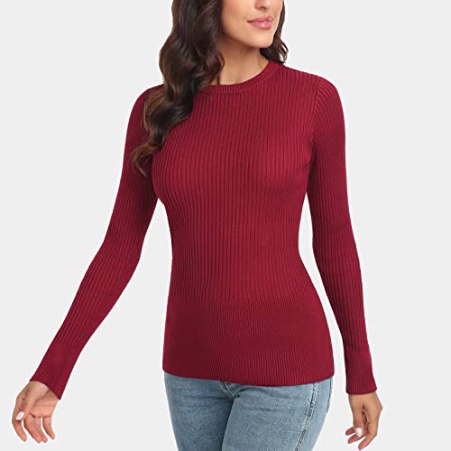Image of Rocorose Sweaters for Women Long Sleeve Crewneck Lightweight Fall Outfits