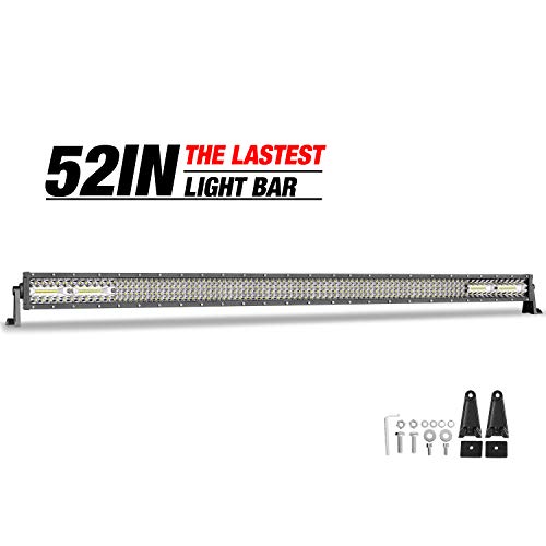 52 Inch LED Light Bar, DJI 4X4 Quad Row 380W LED Work Light