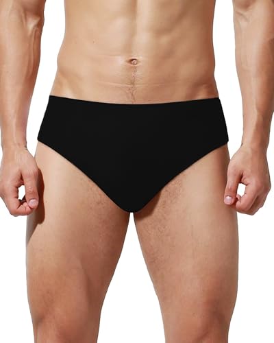 Sanstrong Men's Dance Delt Nude Black Underwear Short Pant Briefs For Ballet, Full Seat Dance Sport...