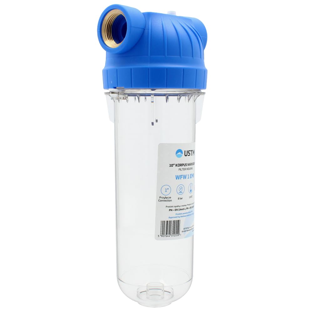 10" Wasserfiltergehäuse 1" BSP Weibliches Gewinde In-Line Reinigungssystem