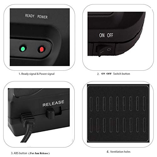 Image of SToK (ST-LA4M) Compact Laminating Machine - Ideal for Students' Projects, Photos, ID Cards, and More | 9-Inch Black Laminator (1 Year Offsite Warranty)