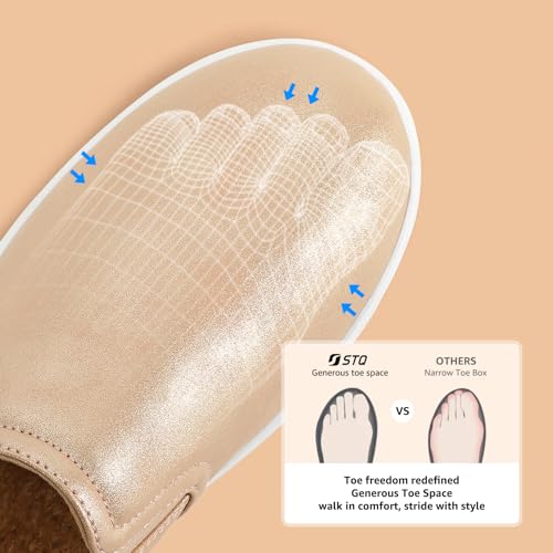 Image of STQ Women Slip On Shoe Comfort with Memory Foam Lightweight Breathable | Easy on Loafer, Business, Casual, Walking, Standing All Day, Drive, Travel, Spring Fall
