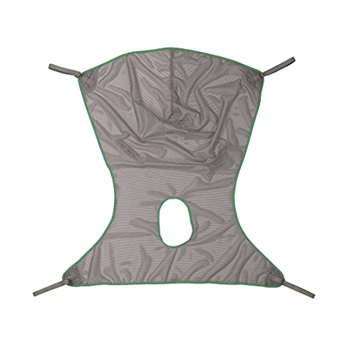 Invacare Premier Comfort Full Body Sling with Commode Opening for Patient Lifts, 500 lb. Weight Capacity, Net Fabric, Large, 2451099