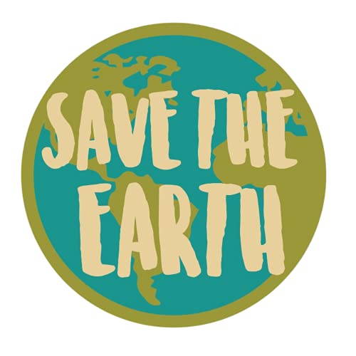 Imán decorativo Save The Earth de 5.5 pulgadas miniatura 1