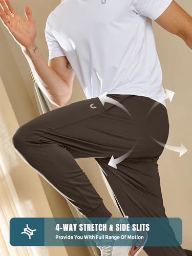 NORTHYARD Men's Joggers Pants with Zipper Pockets Lightweight Sweatpants Athletic Running Workout Track Pants for Men4