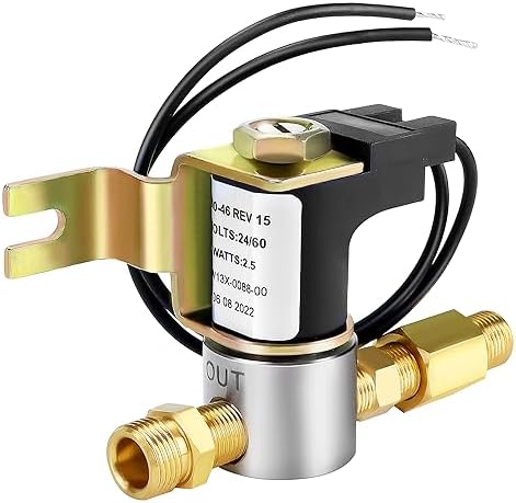 Techecook 990-53 990-46 Humidifier Solenoid Valve Assembly Compatible with GeneralAire Humidifiers 990-53 990-46 1137 1042 1042LH 1042L 7014 Solenoid Valve - 24V Humidifier Water Valve