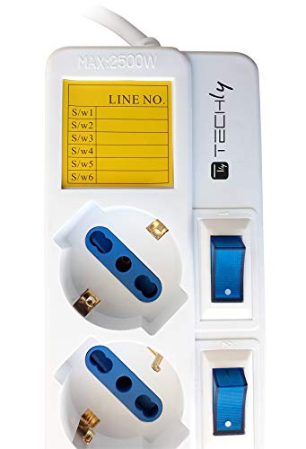 Multipresa 5 Posizioni con interruttori