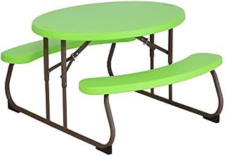 Lifetime 60132 Children's Oval Picnic Table, Lime Green