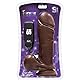 Si Ignite realistischer, flexibler Vibrator mit Saugnapf und Hoden, extra dick, Sexspielzeug, Sextoy, XXL Penis, 20 cm, braun