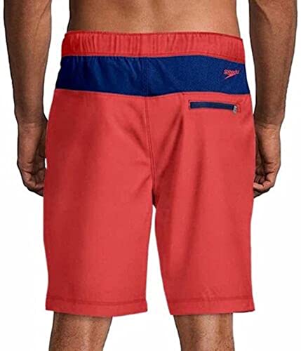 Speedo Men's UPF 50+ Tech Volley Swim Trunks with Comfort Liner (as1, Alpha, s, Regular, Regular, Bittersweet, Small(30/32))2