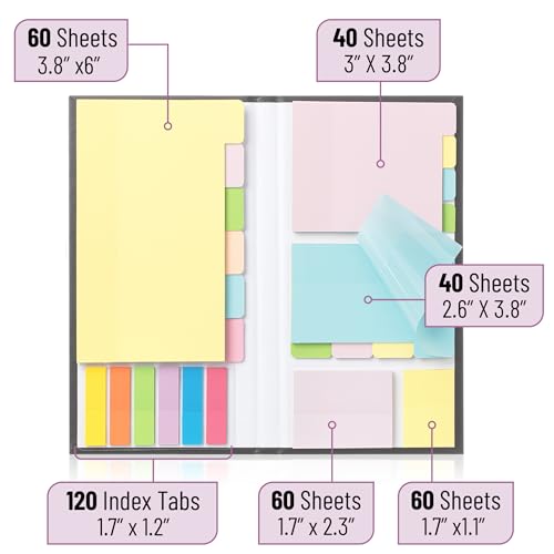 Image of Mr. Pen- Transparent Sticky Notes Set, 760 Pack