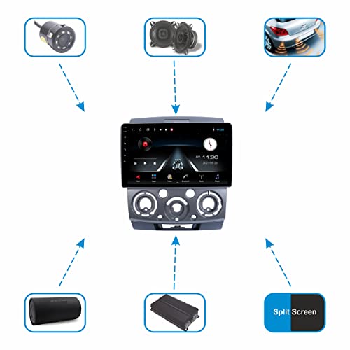 Image of 9 Inches Advanced Car Radio Receiver Android System for Ford Old Endeavour with 2GB /32GB RAM & ROM, Gorilla Glass /Full HD Display /WiFi /GPS /SWC and HD Parking Camera