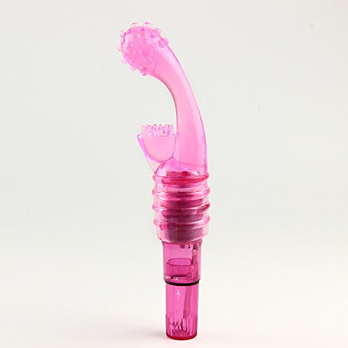 Massager 4 Mini Vibrator with Clitoral Stimulator Attachment - Pink