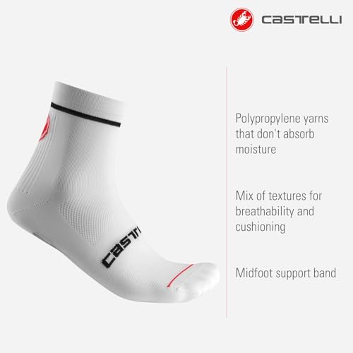 CASTELLI Men’s Entrata 9 Sock, Performance Cycling Apparel Sock, Moisture Wicking with Midfoot Support Band for Road Biking2