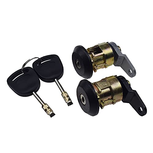 Pair Door Lock Cylinder with Key Set for 1989-2008 Ford Fiesta Ka Escort 3210Z12,96FGA22050CG