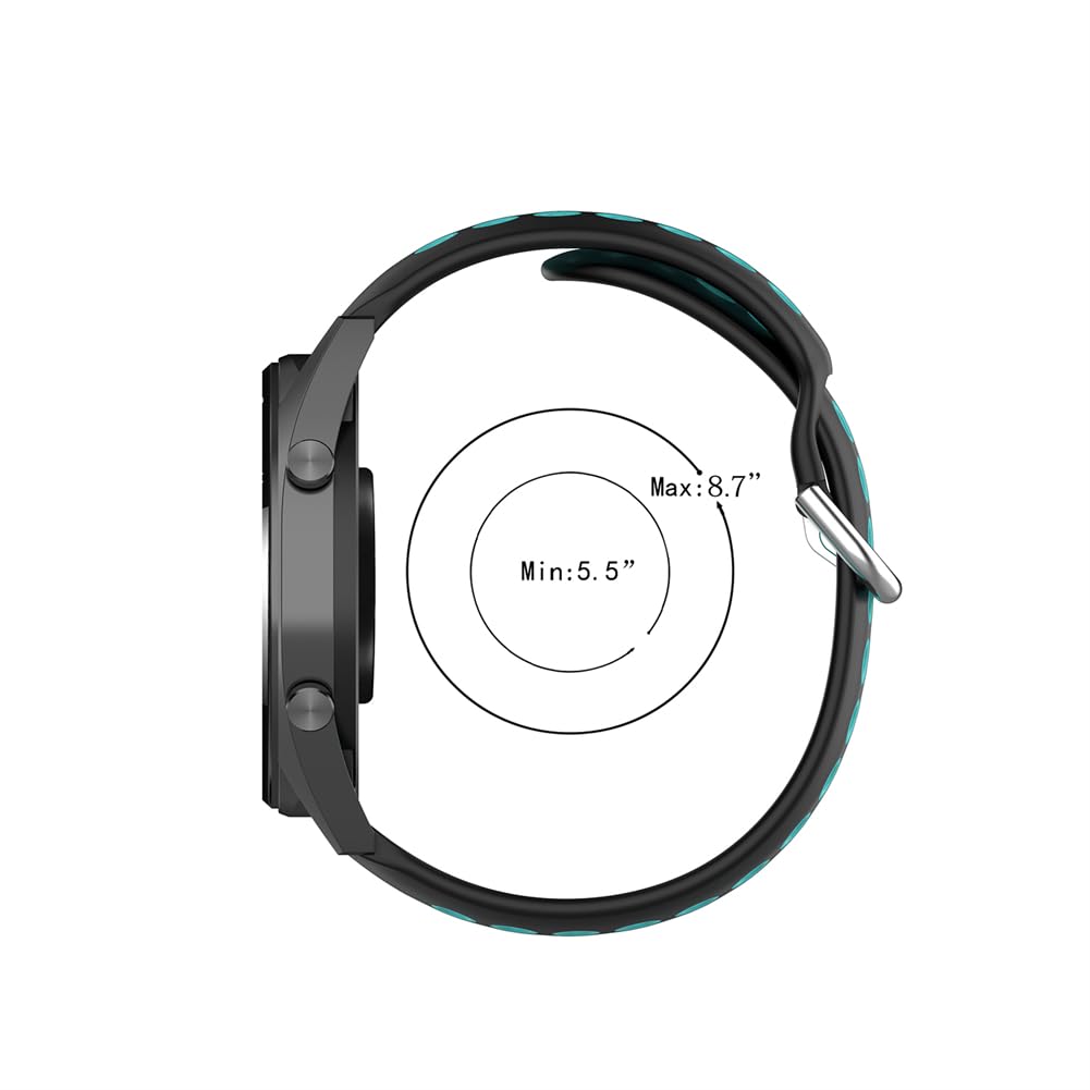 Correas Compatible con Amazfit CHEETAH (A2294),20mm Silicona Deportiva Pulsera Correa de Repuesto para Amazfit GTR 4/GTR 3/GTR 3 pro/GTR 2e/GTR 2/3 stratoS/GTR 47mm/Xiaomi Watch S2