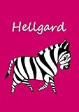  Hellgard: individualisiertes Malbuch / Notizbuch / Tagebuch - Zebra - A4 - blanko