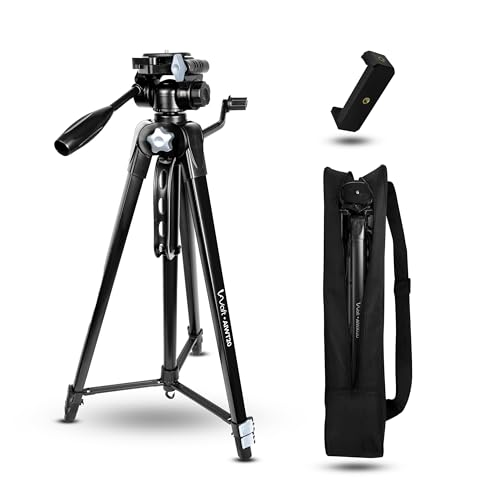 Image of AIWT20 6 Feet Heavy-Duty Camera Tripod Stand for Mobile & DSLR | Professional Photography & Video Recording | Universal Phone Mount | 360 Pan Head | Strong Aluminum Build | 6kg Load