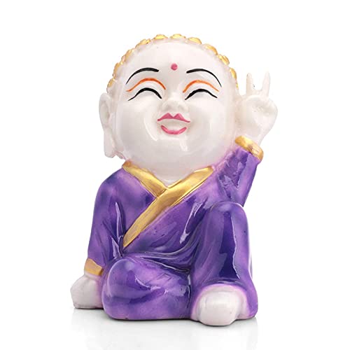 Monk bébé kid shoppiece statuette zen pour créer une ambiance feng shui