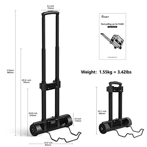 FOSSiBOT F2400 - Carro Plegable con Ruedas, Ligero, Compacto, de Carga, para Viajar, Acampar y Desplazarse