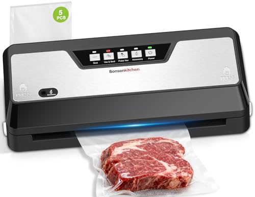 Bonsenkitchen Vacuum Sealer Machine with Built-in Cutter