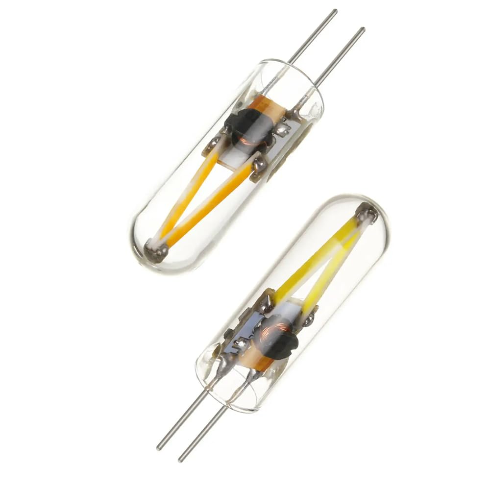 16 Stück G4 COB LED 1.5W Glühbirne Halogen Lampe Klarglas Kronleuchter Spotlight Warm Weiß Kalt Weiß Raumdekoration,Warm white