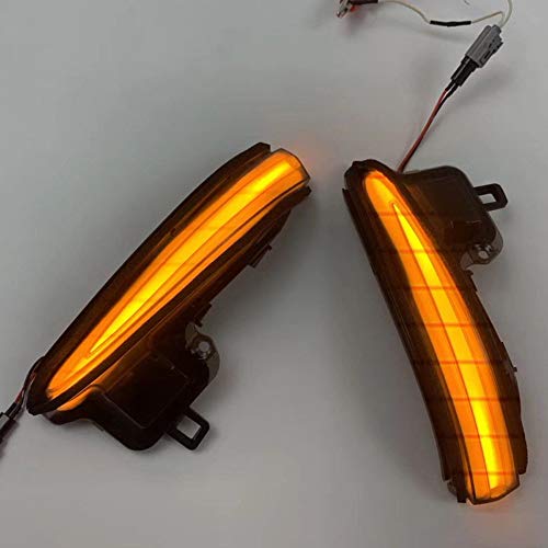 HIGH FLYING Car Accessories Led Side Mirrors, Sequential Dynamic Turn Signal Lights Indicator Strip 2pcs/Pair for Toyota Tacoma 2016-2019 2020, RAV4 XA50 2019 2020, Highlander XU70 2020 (Smoked Black) - Thumbnail 4