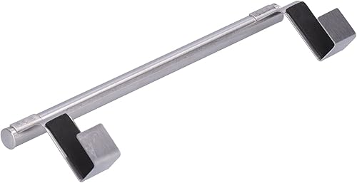 Miniatura 7 de Garosa Toallero de baño de acero inoxidable para colgar, sin perforaciones, hebilla colgante, soporte para toallas de cocina, barras individuales,