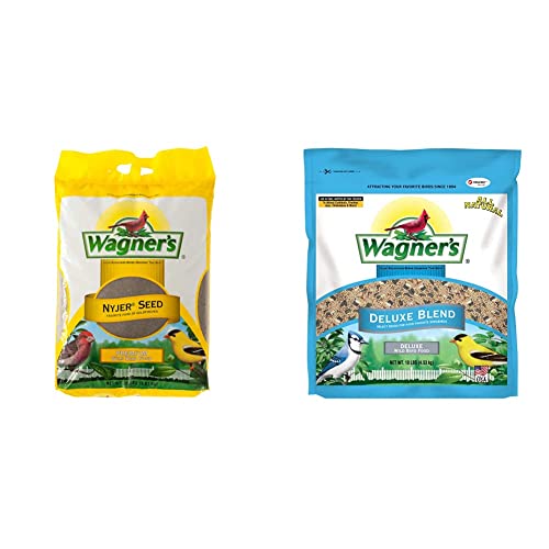 Wagner's 62053 Nyjer Seed Wild Bird Food, 20-Pound Bag & 13008 Deluxe Wild Bird Food, 10 Lb Bag #TOP30