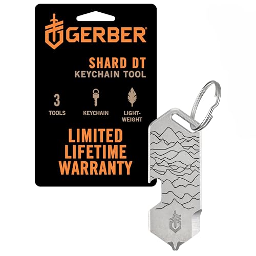 Gerber Gear Shard Keychain 3-in-1 Multitool, Clips to Pocket or Keychain with Bottle Opener, Package Opener, and Cross Driver, EDC Gear for Everyday Carry - image 1