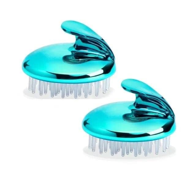 Worldwide e-Mart Scalp massager Shampoo Brush Head massager for Men & Women Removes dandruff Controls Hair Fall | Soft Silicone massage brush | Promotes Hair growth & Blood circulation | Pack of 1